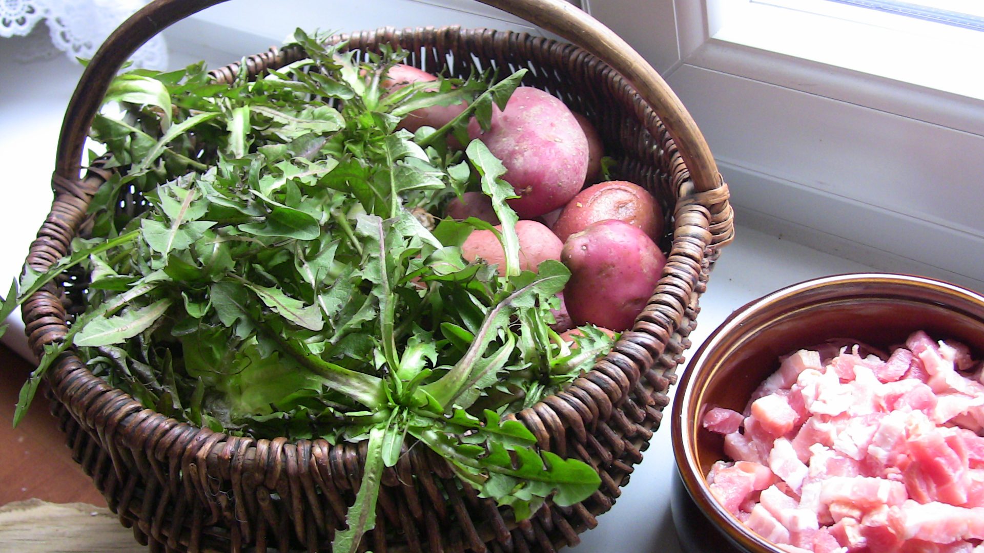 Salade Ardennaise aux pissenlits